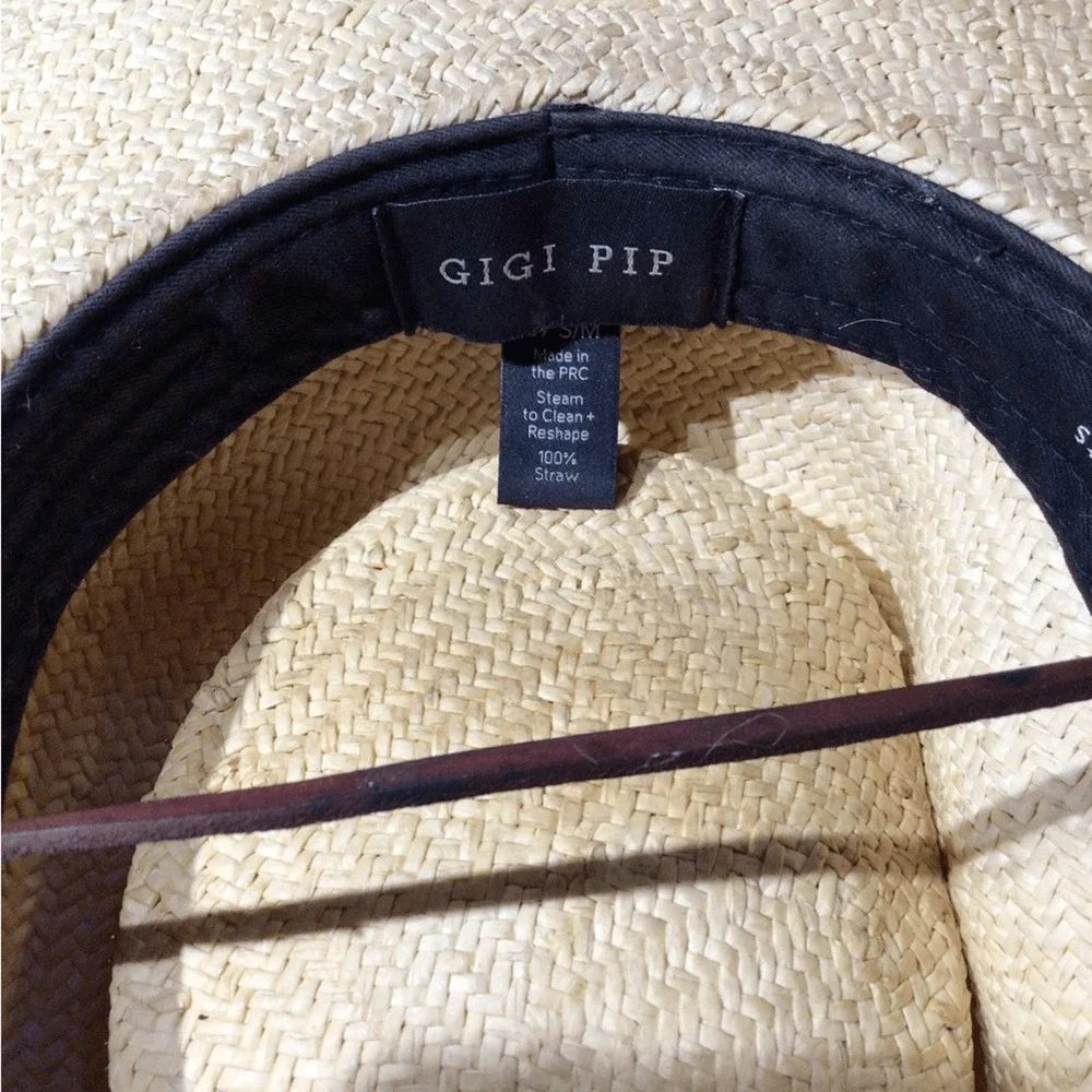 Gigi Pip Straw Panama Hat - REAd***Natural